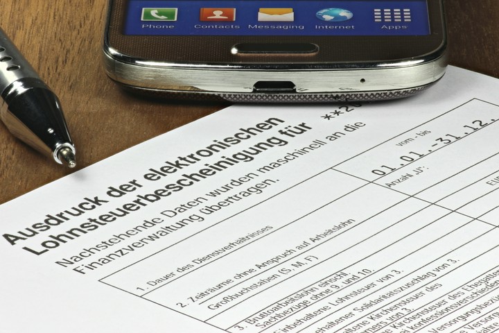 What is a German annual payslip?